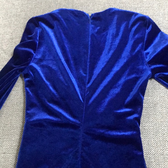 Lulus royal blue velvet dress - Picture 5 of 5